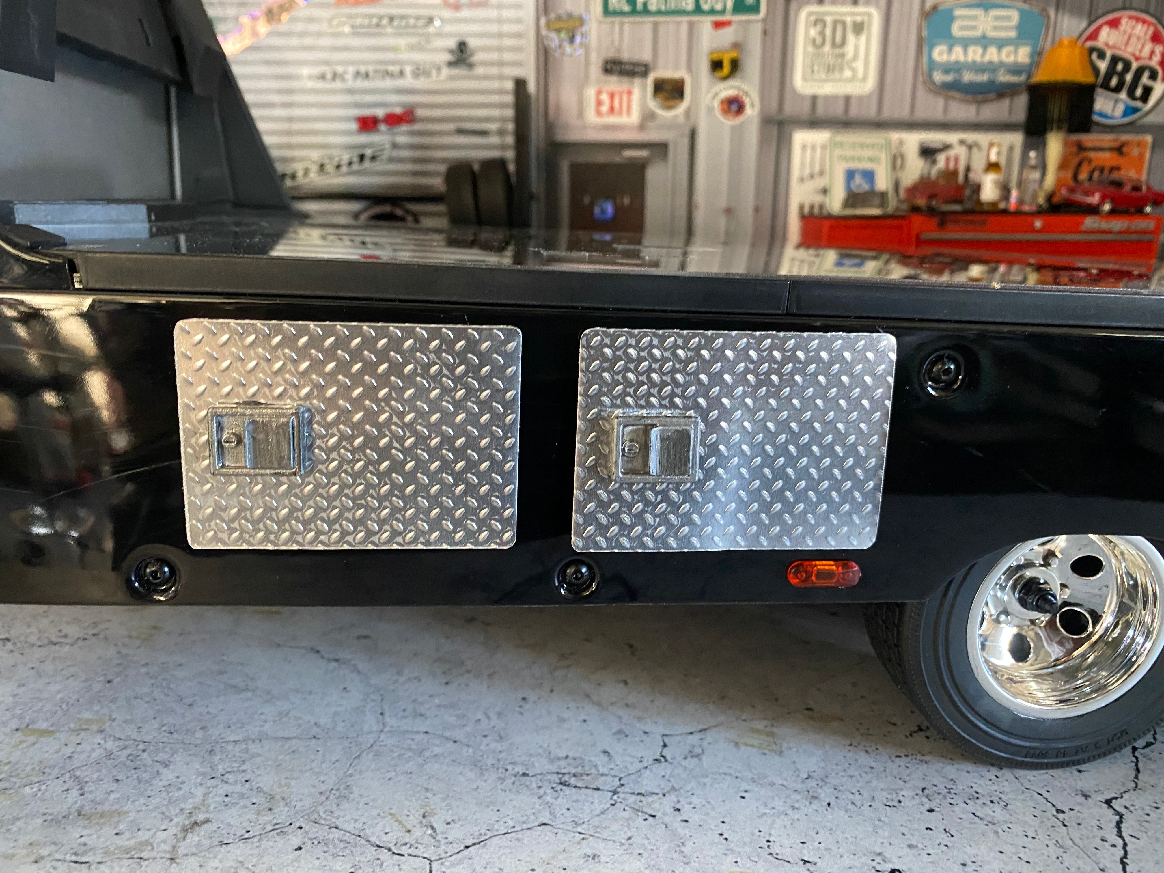 Diamond Plate Door Diamond plate aluminum hauler doors and trailer doors – RC Patina Guy